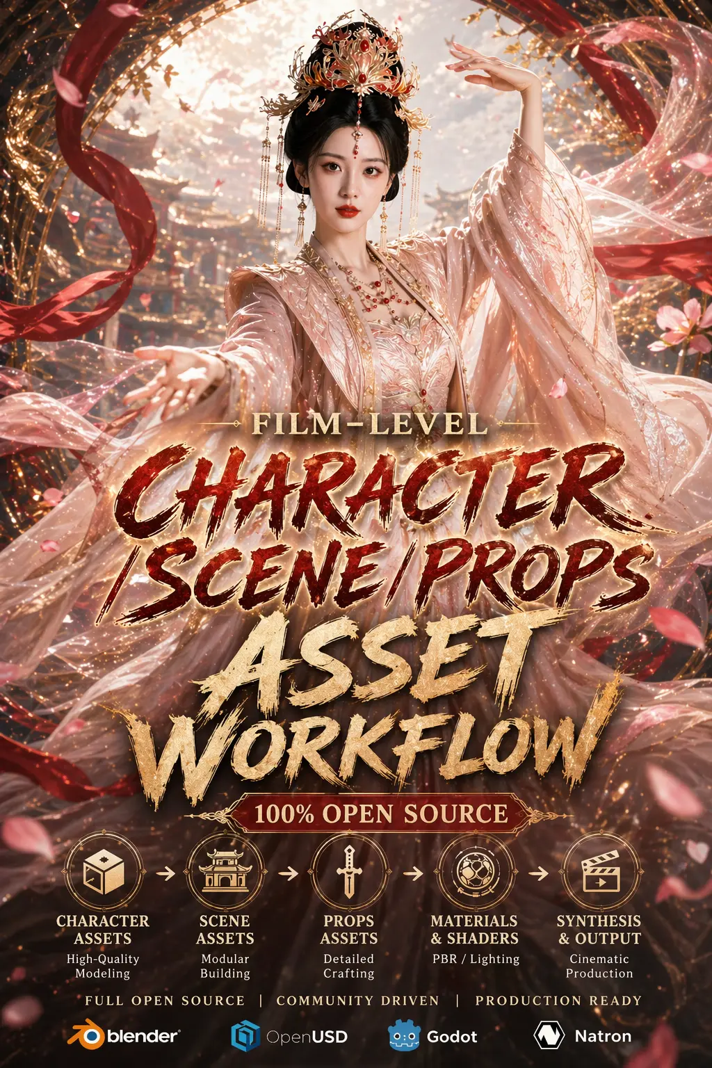 Film-level prop asset workflow (open source version)