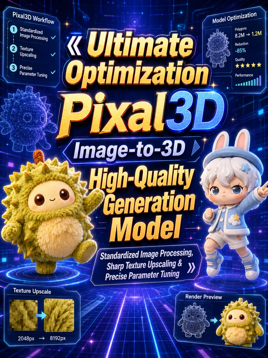Pixal3D Image generates 3D modeling