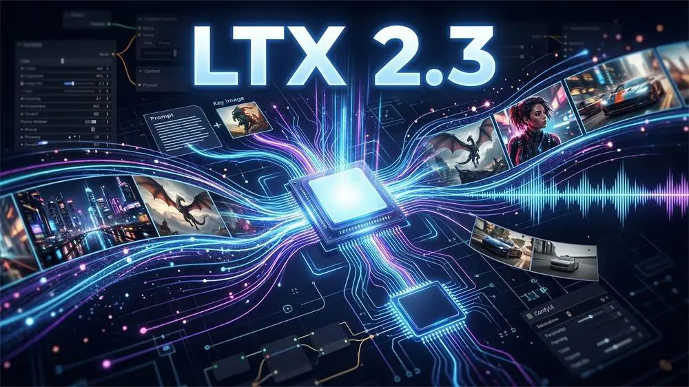 LTX2.3音视频同步,数字人、图生视频、文生视频高清画质工作流