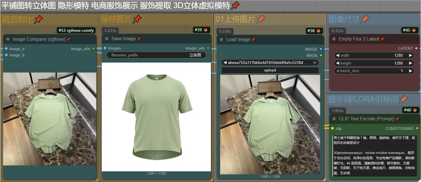 挂拍/平铺图转立体图 隐形模特 电商服饰展示 服饰提取 3D立体图