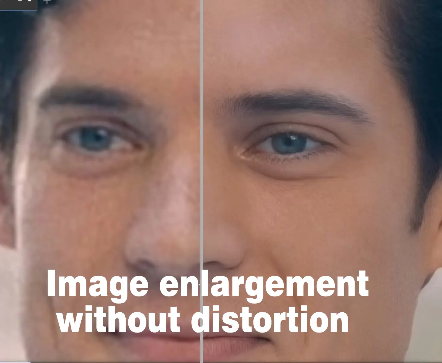 Kontext Image enlargement without distortion
