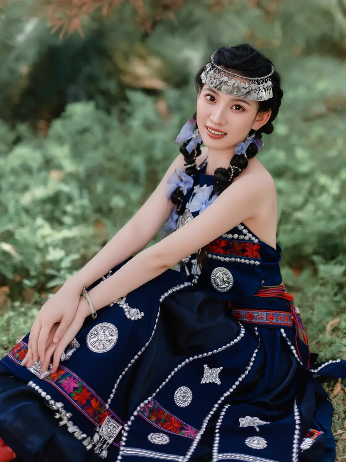 Model matching Hani Yunshang — Ethnic costumes