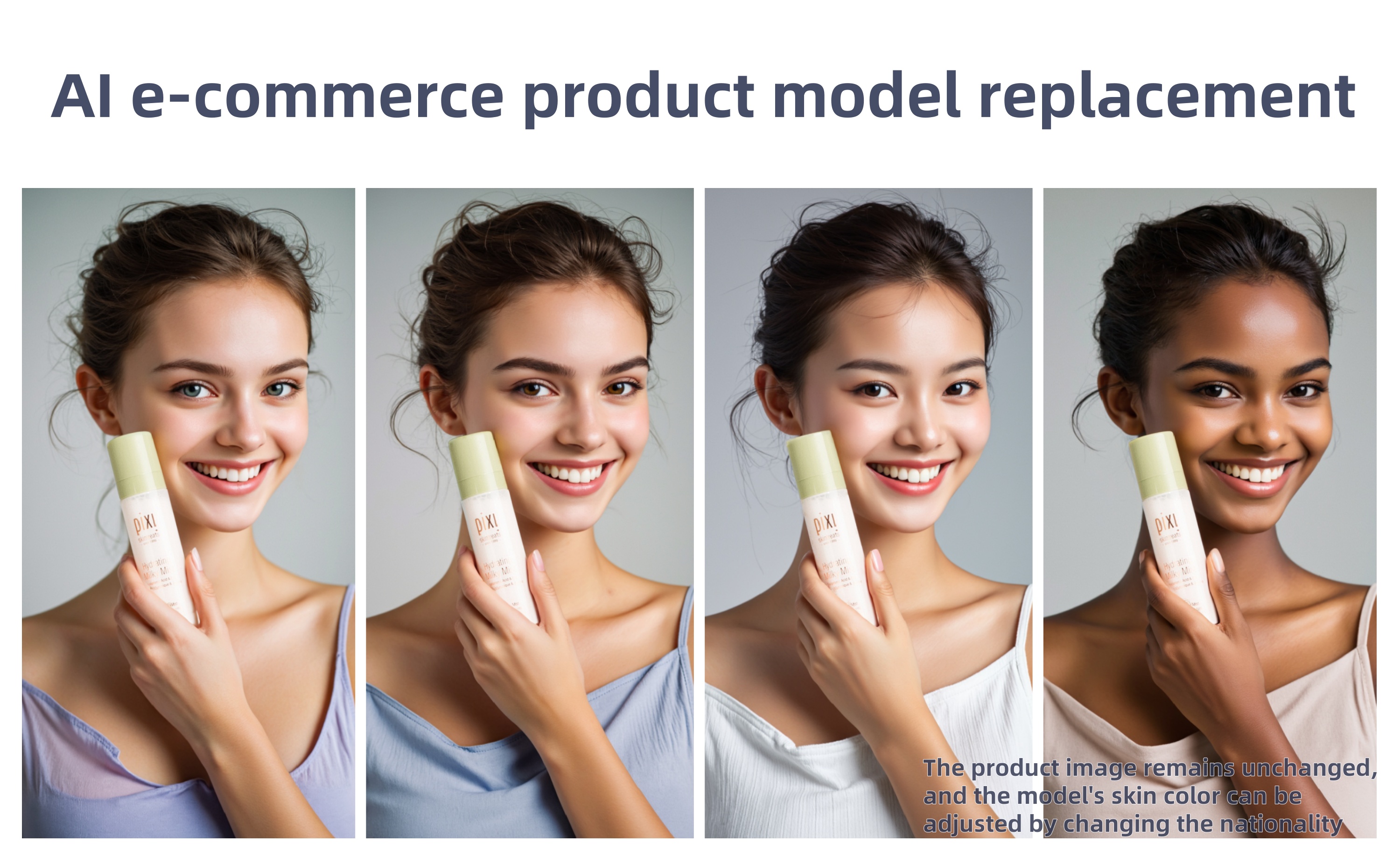 AI e-commerce product model replacement