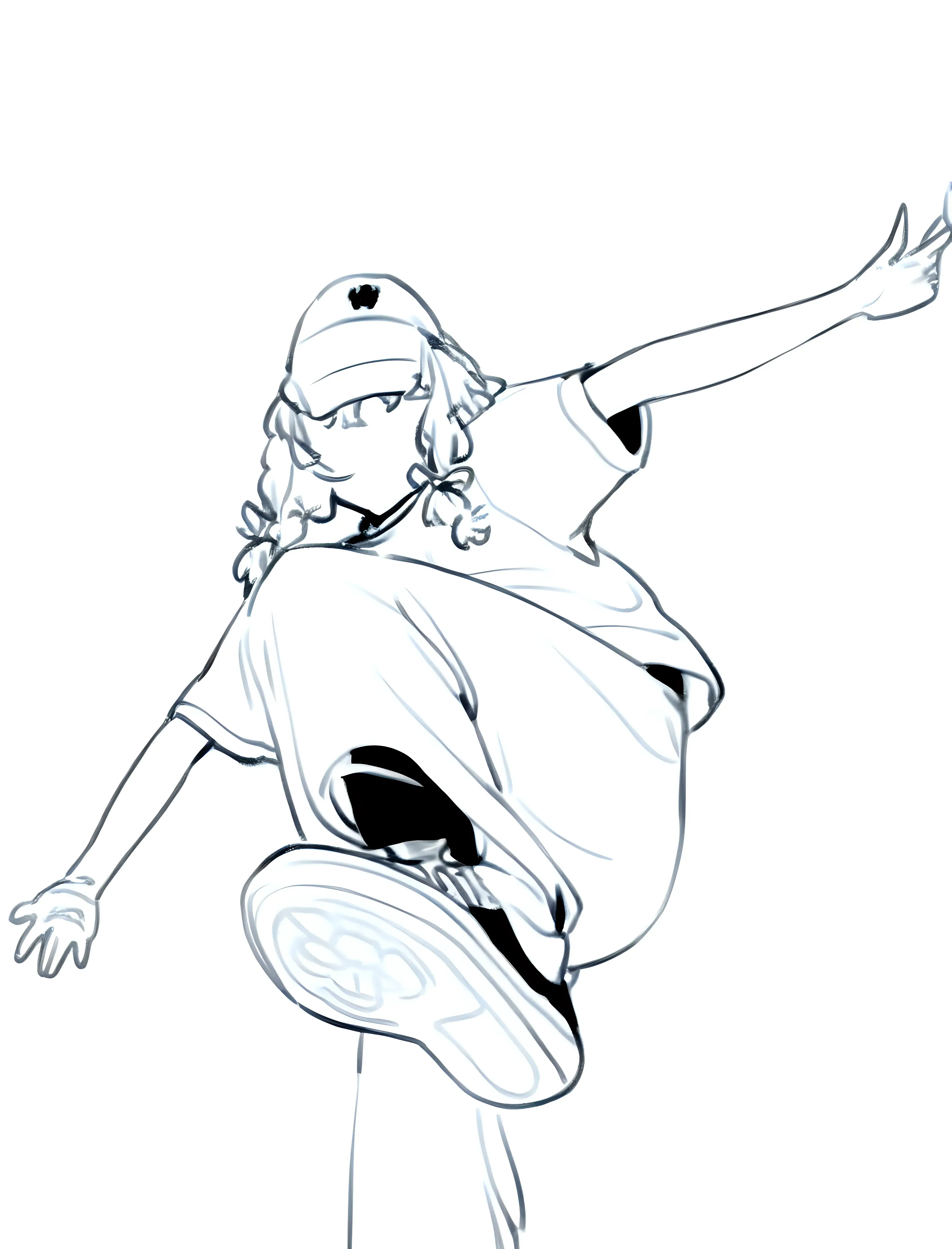 Stick drawing style