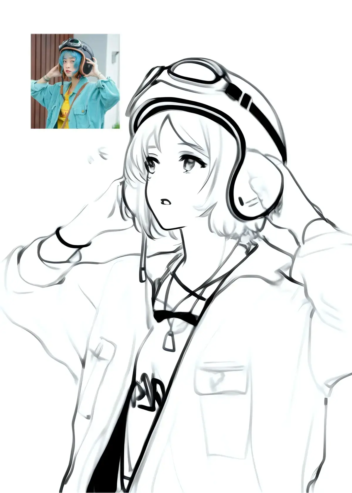 Stick drawing style