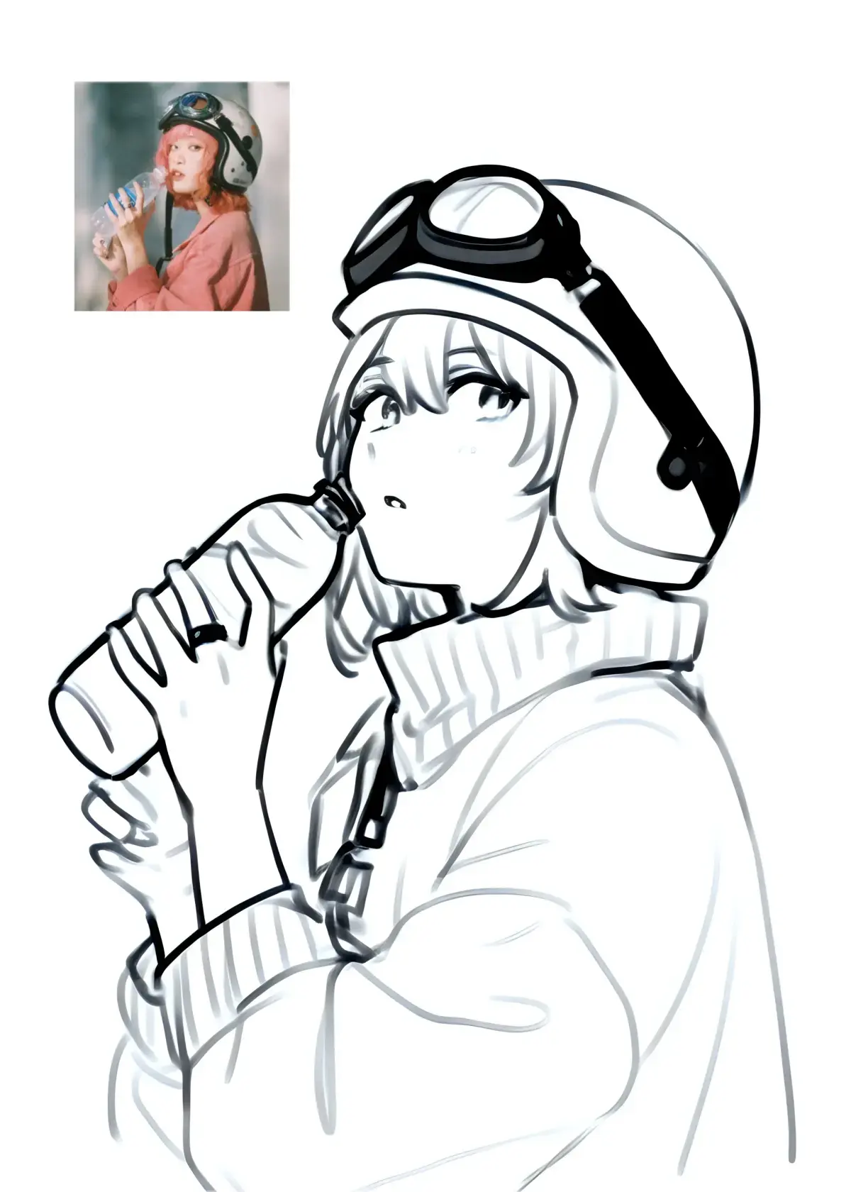 Stick drawing style