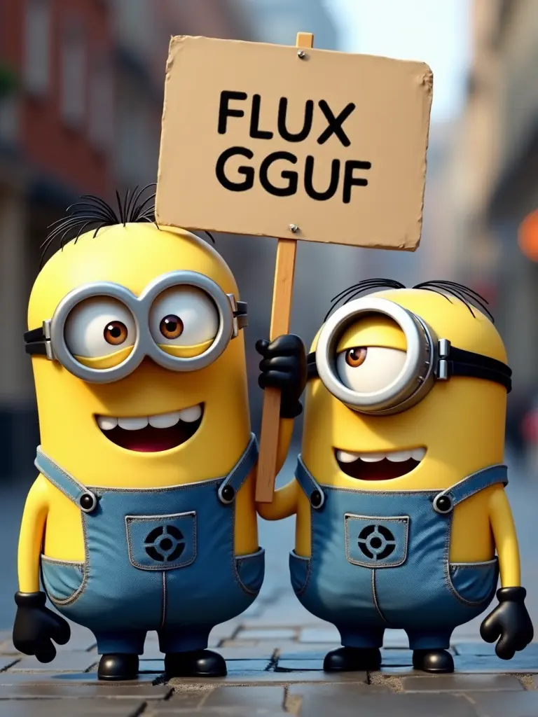 FLUX GGUF Q4 saves more video memory and produces 