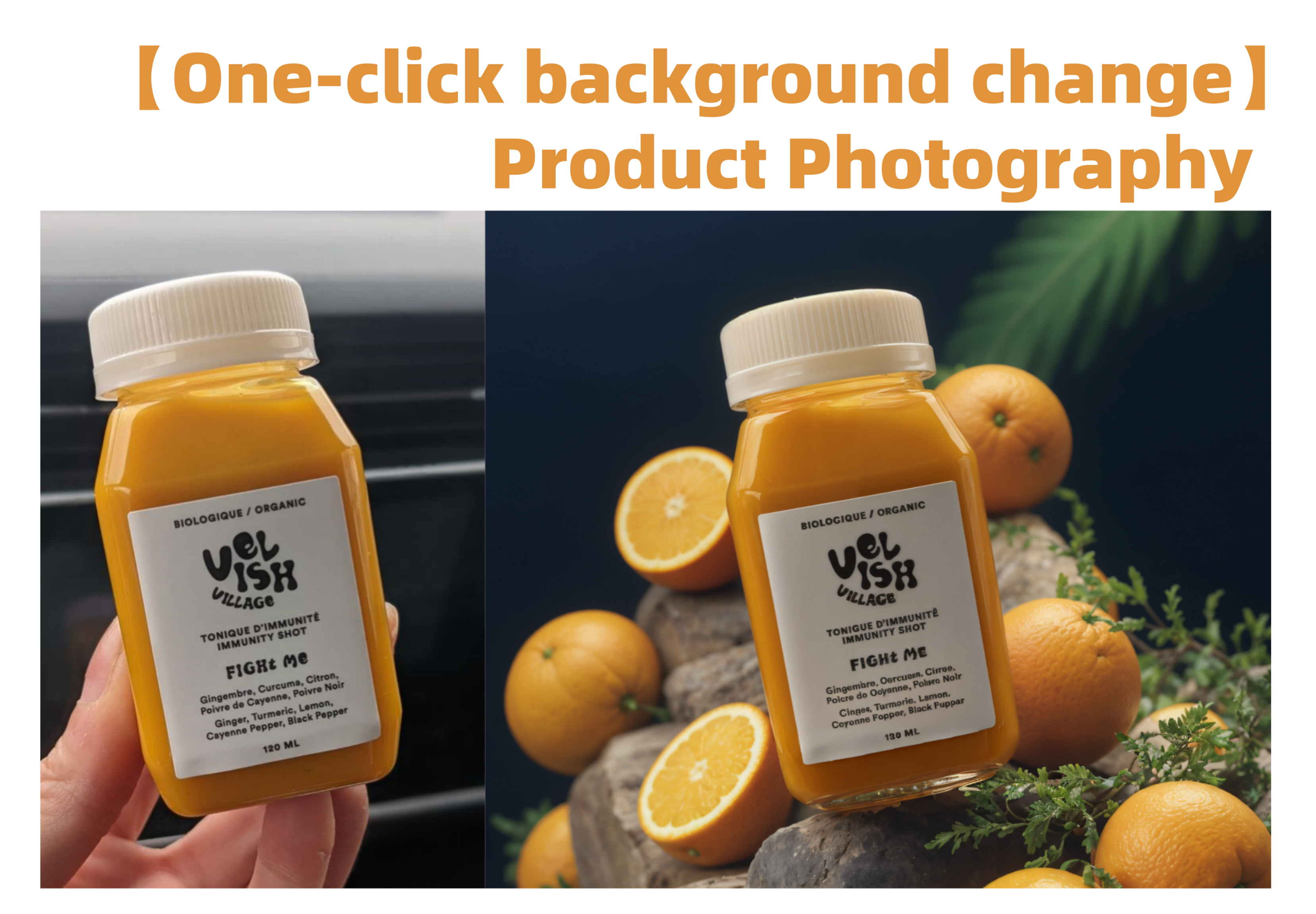 Product photography [One-click background change]