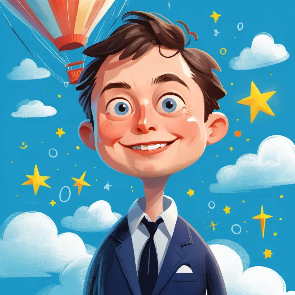 Children's illustration picture book style avatar