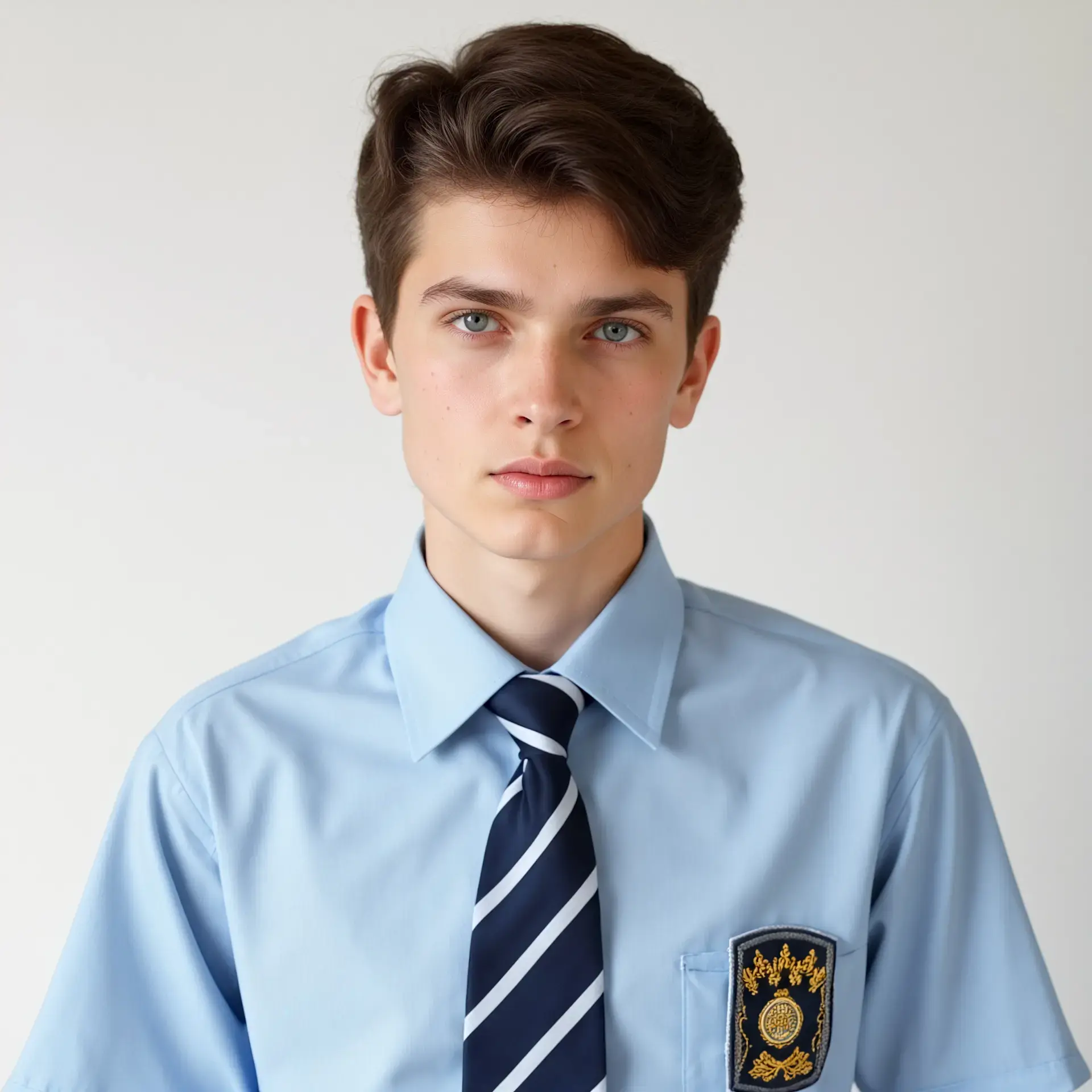 Generate ID photo based on reverse clothing prompt