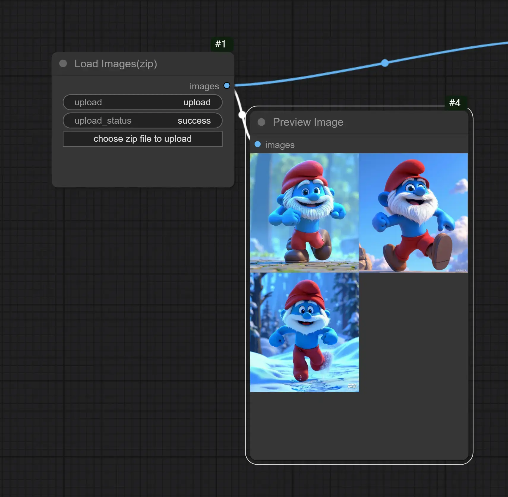 Batch upload pictures, batch process multiple pict