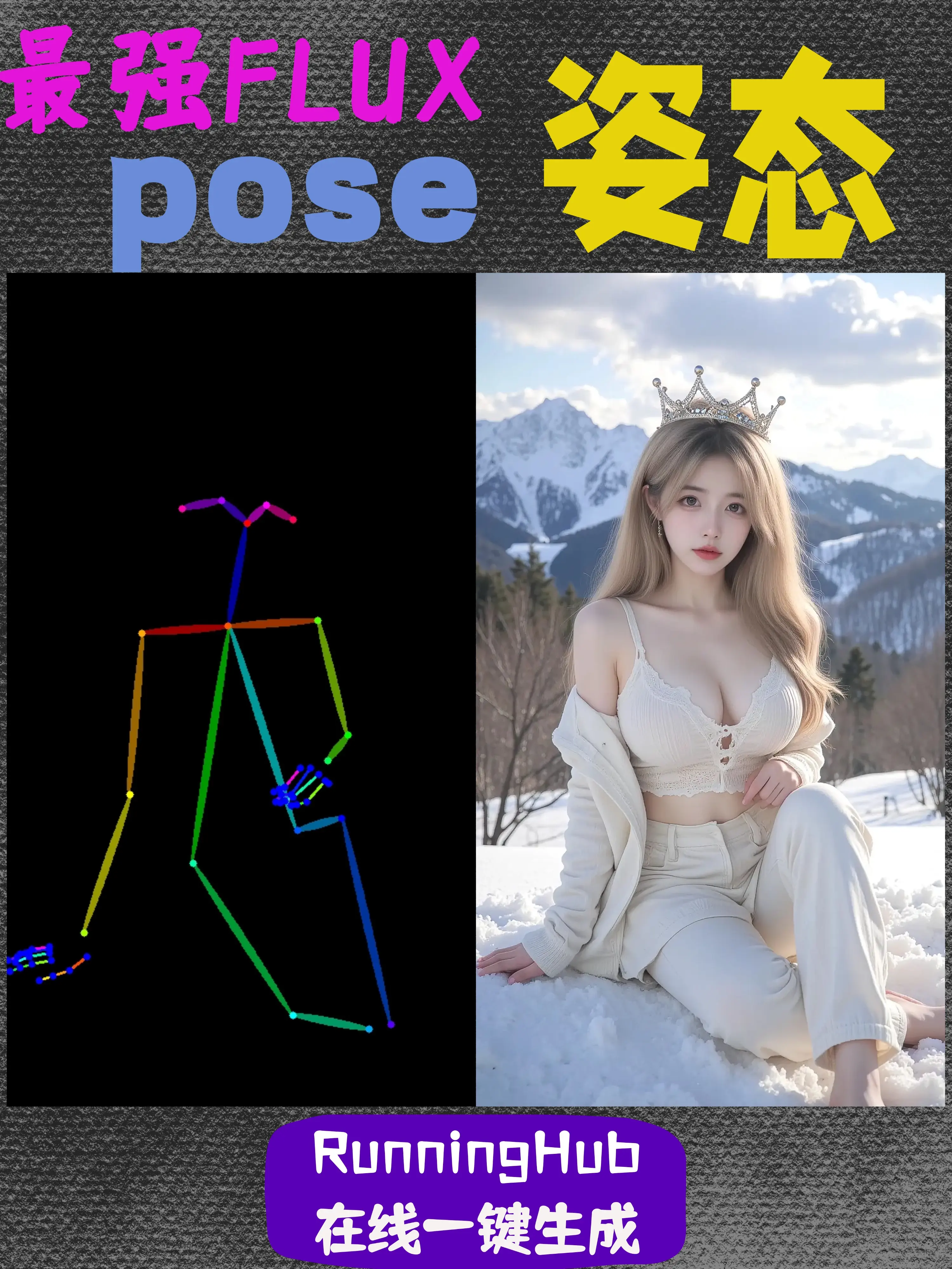 pose 姿态 flux版本.