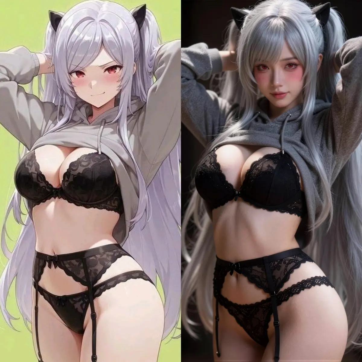 Qwen Zimage anime to real person realistic 4k HD optimization