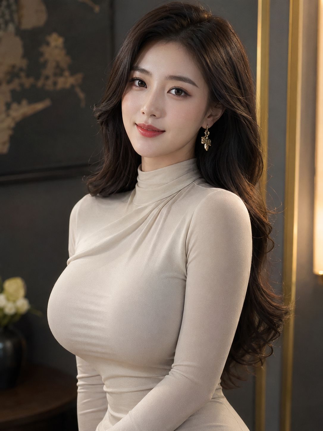 z image真实感极品大胸美女