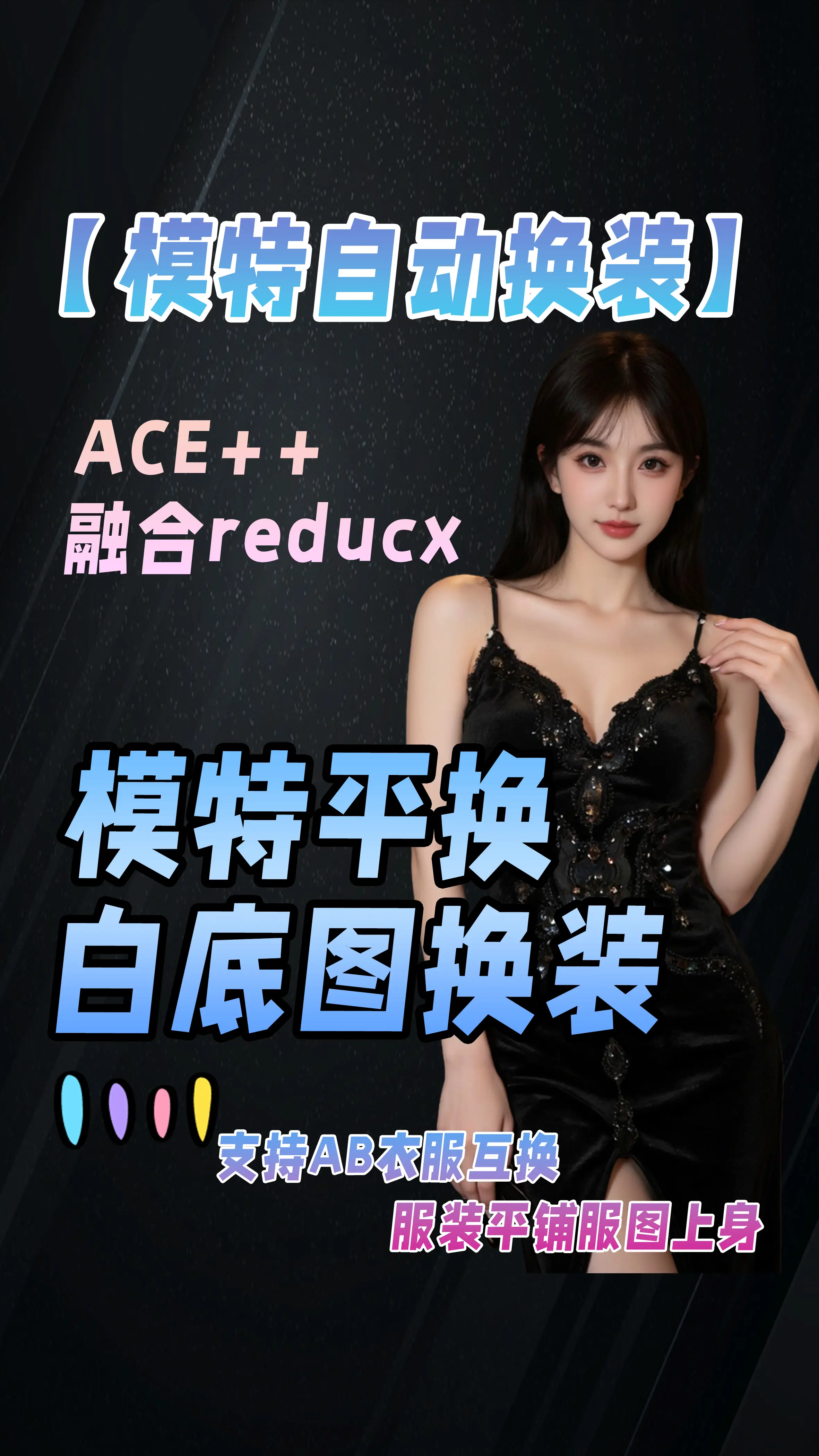【大炮VIP】模特自动换衣 一键换装/换产品