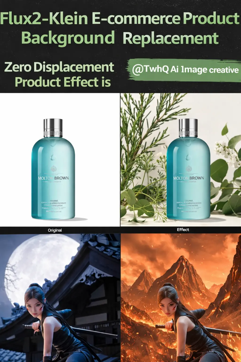 Flux2 Klein e-commerce product change background