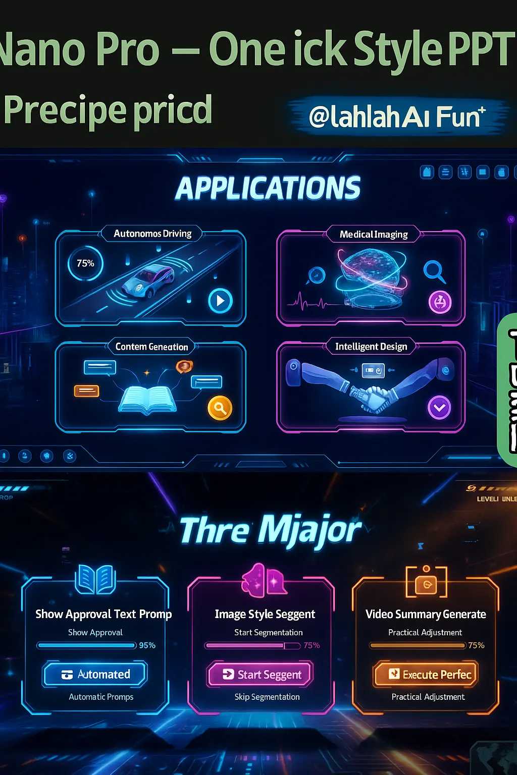 Nano Banana 2 & Pro One-click creation of stylized PPT