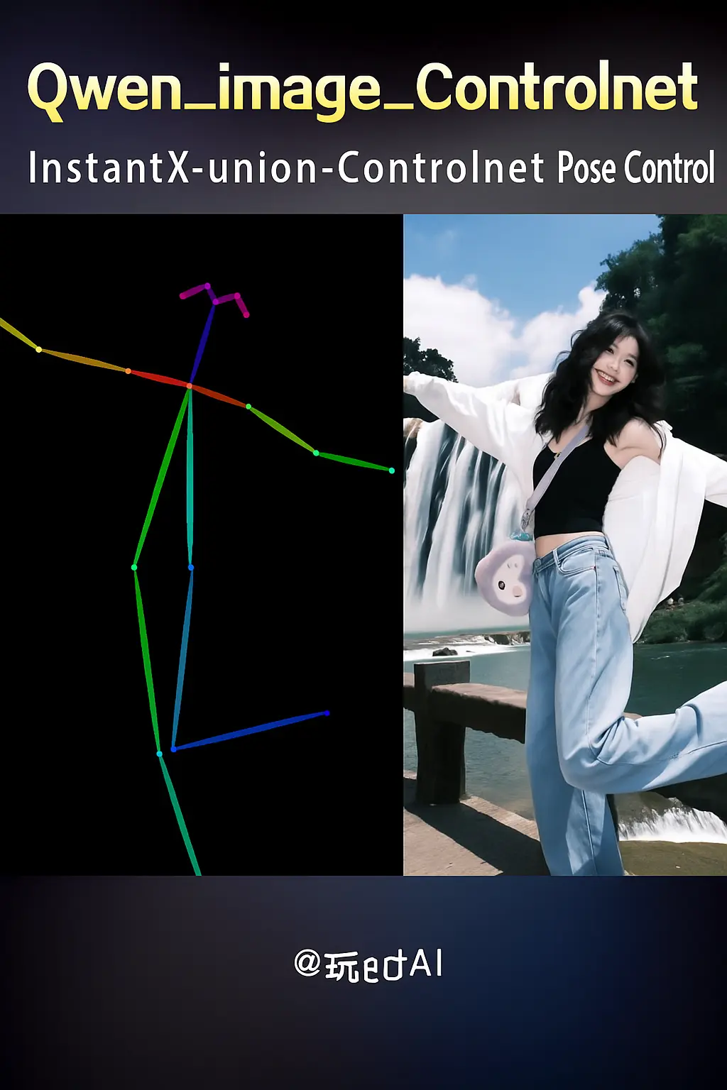InstantX Qwen union Controlnet pose control