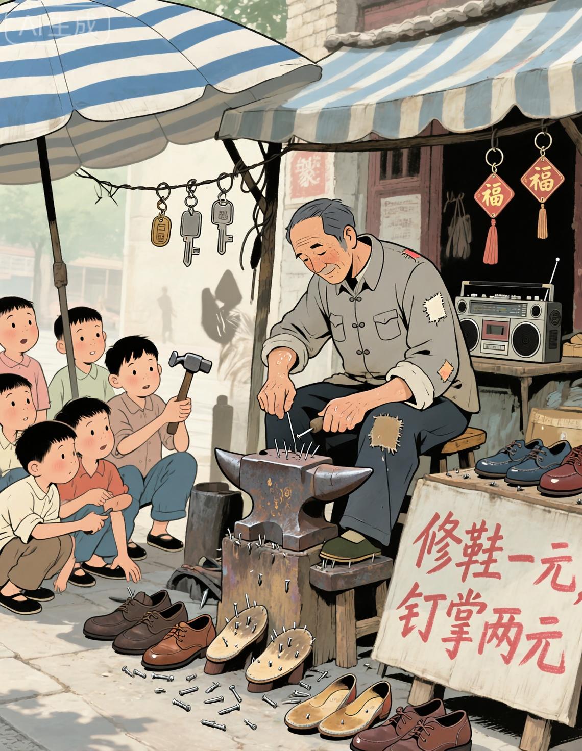 【Qwen-Image】QY-80 年代复古治愈风格_动漫风格