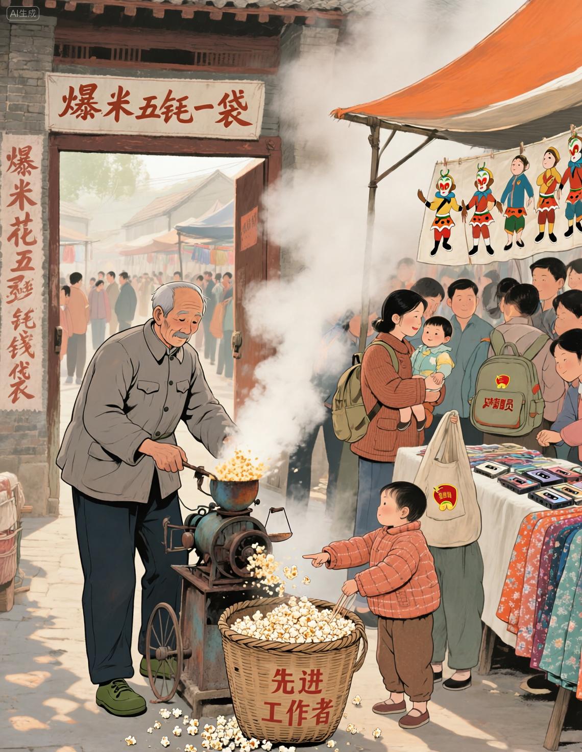 【Qwen-Image】QY-80 年代复古治愈风格_动漫风格