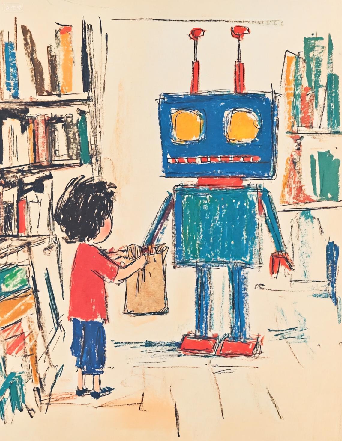 Qwen&F1-糖霜童话镇-彩铅绘本风格