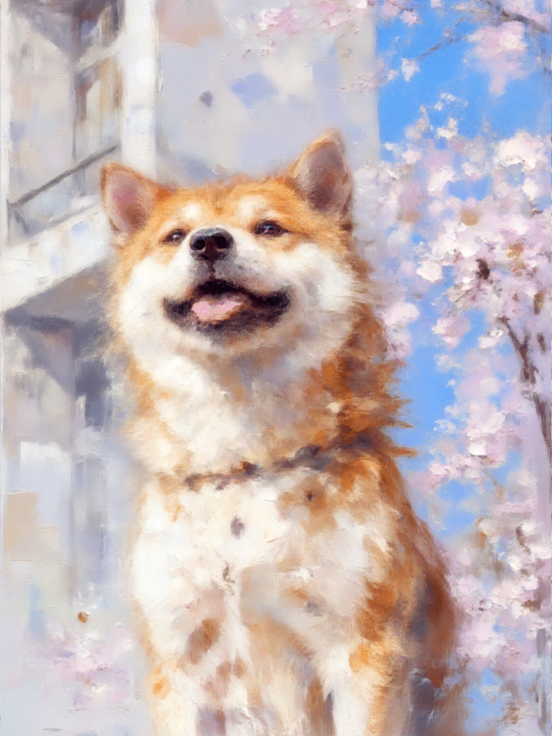 June Latest Pet Oil Painting Style Transfer Ultra-high Detail Consistency FLUX Reverse Sampling