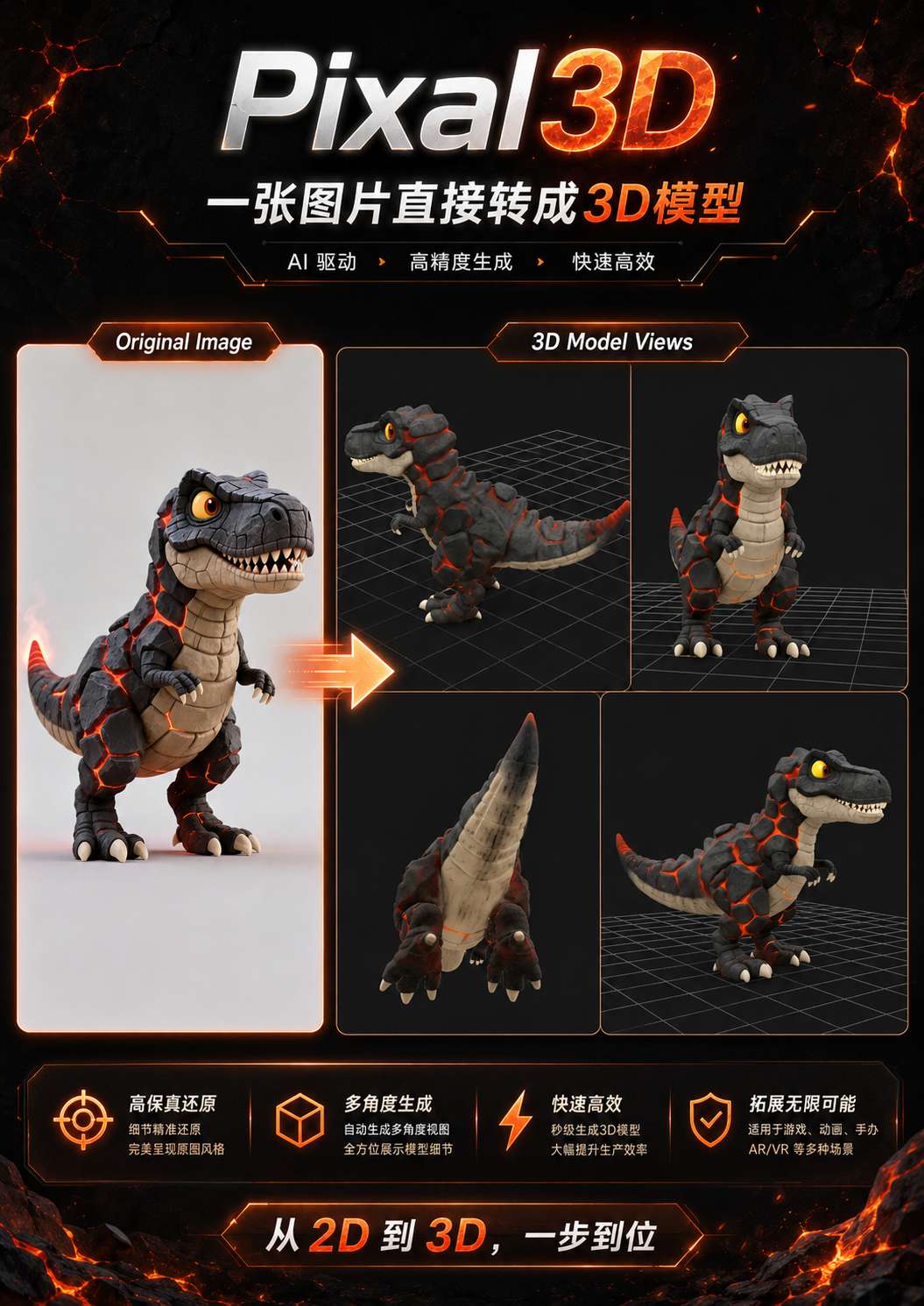 👾怪獸-Pixal3D 图像转3D👾 - RunningHub AI Apps