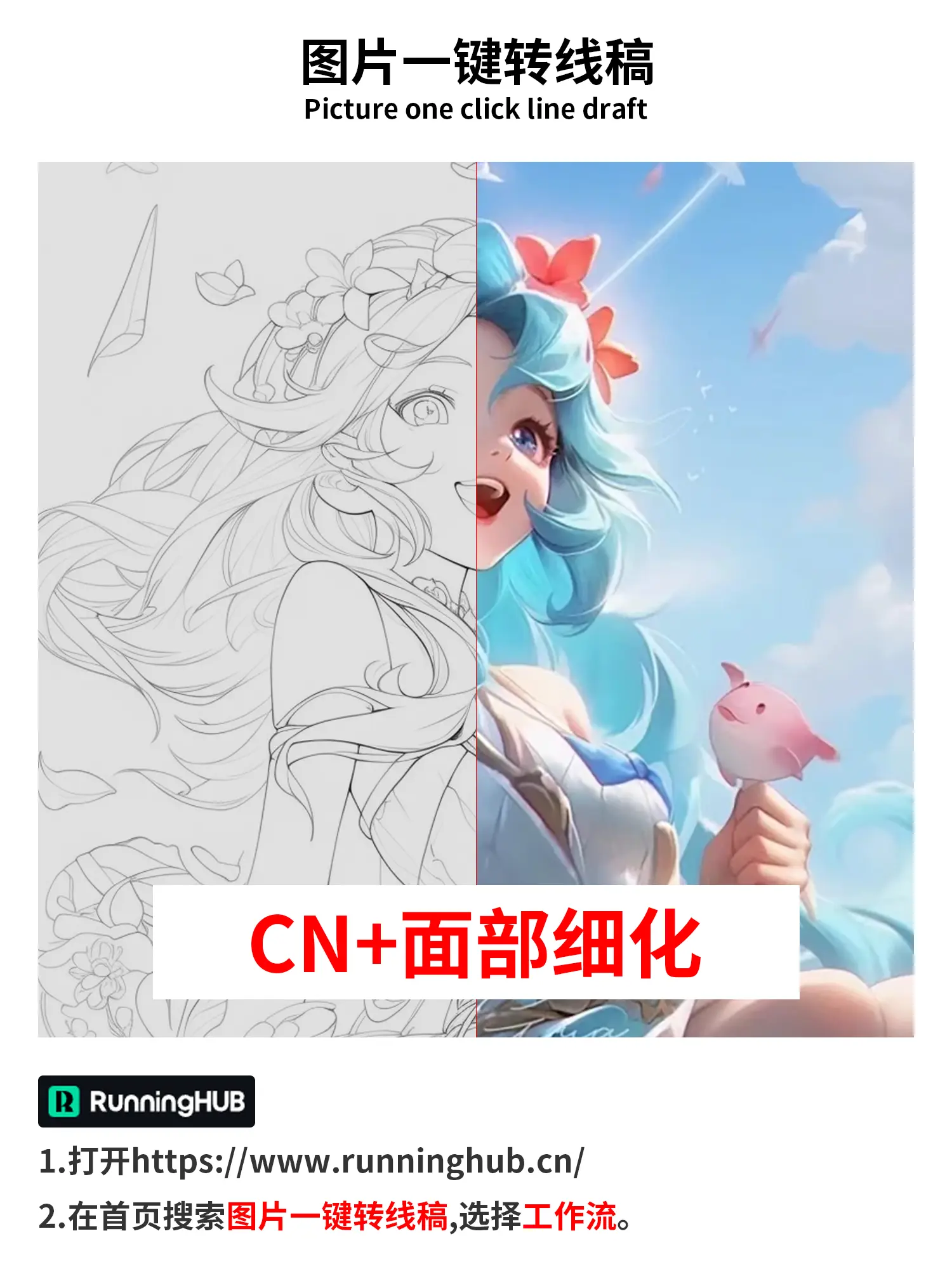 图片一键转线稿