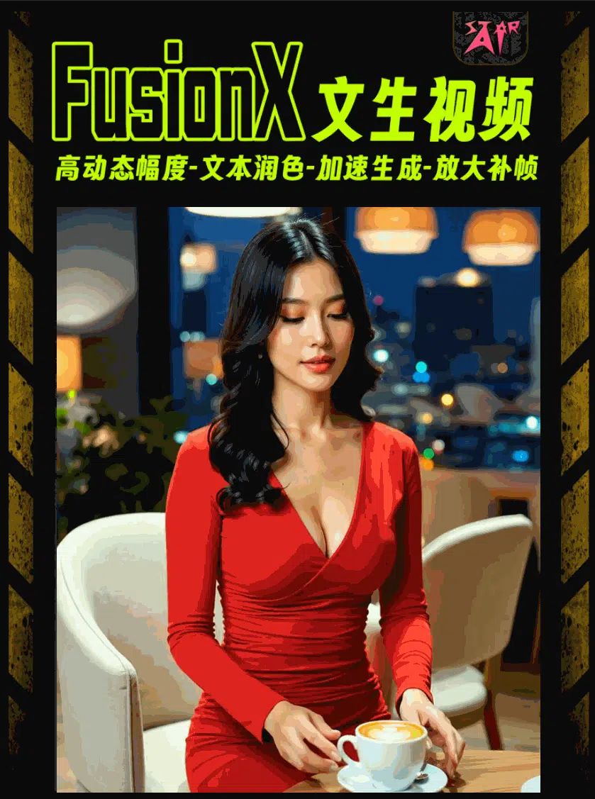 Wan2.1 14B FusionX 图生视频高清极速简化版-StarAI