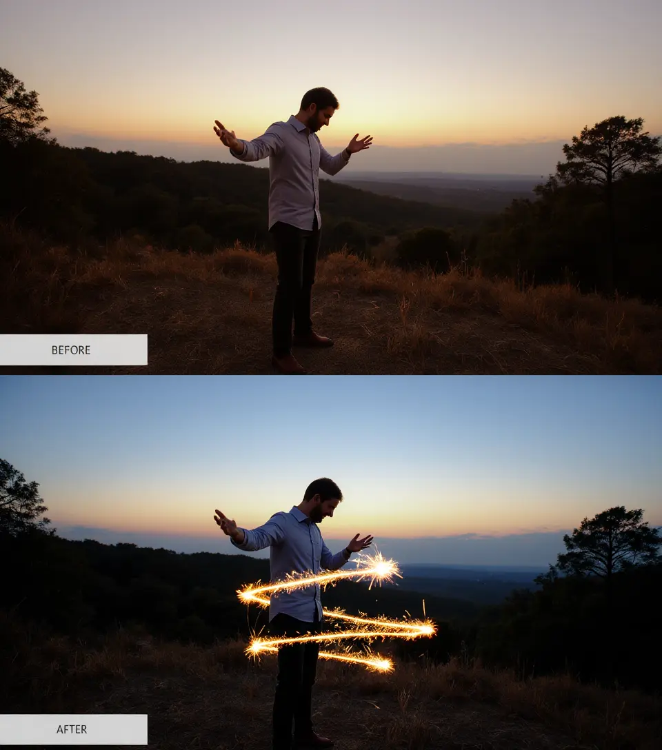 Sparklers Visual Effect-Fireworks Visual Effects【C