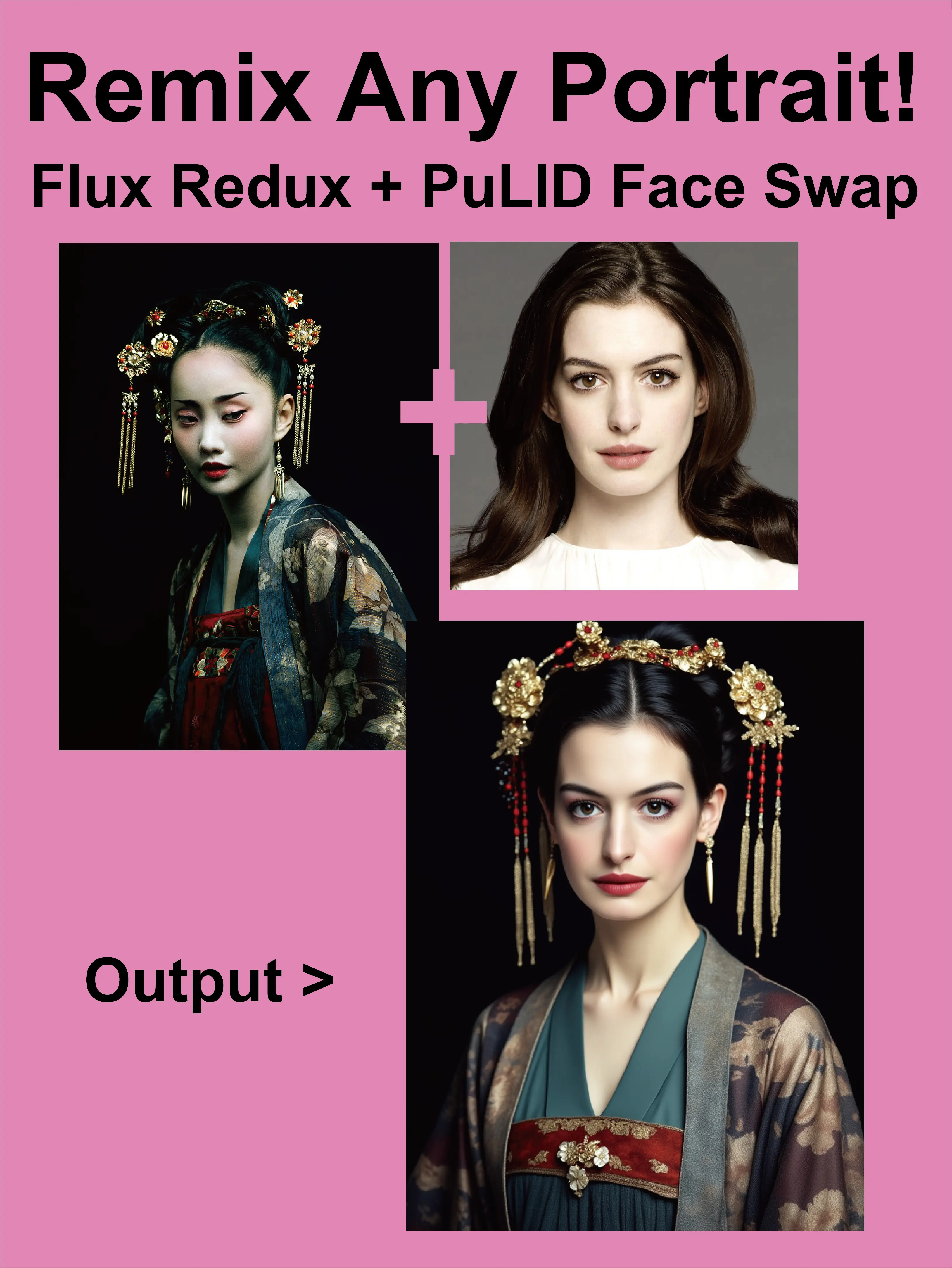 Flux Redux + PuLID Face Swap - Clone any portrait