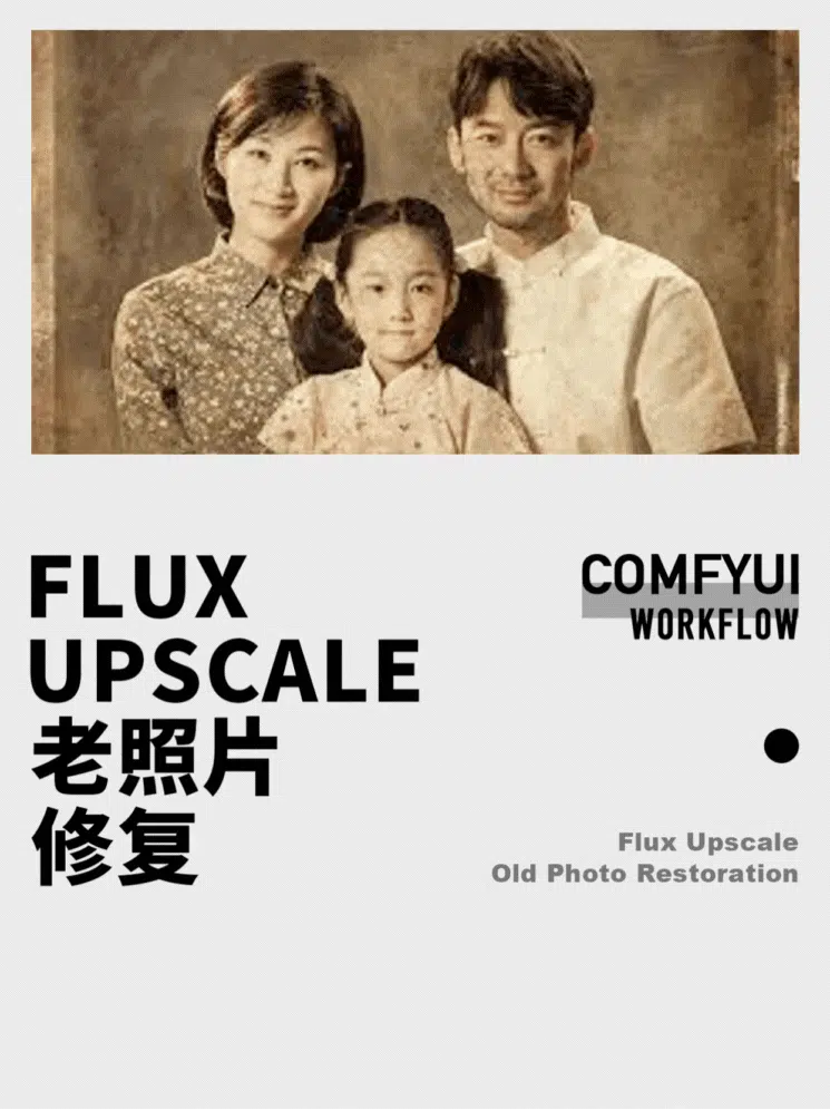Old photo restoration Flux controlNet Upscale