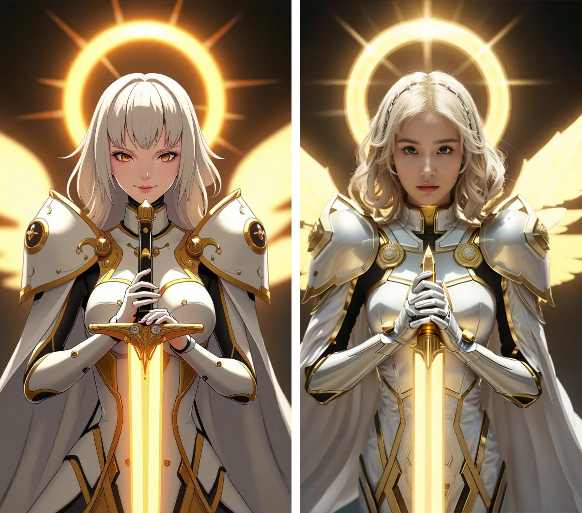 Flux and sd1.5 Anime to real photo