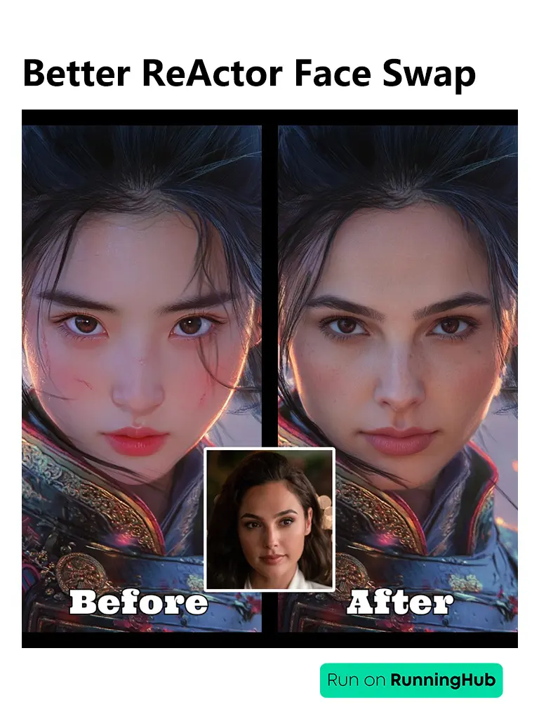 Better ReActor Face Swap + InstantID workflow