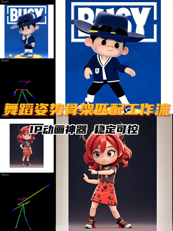 舞蹈姿势骨架匹配工作流