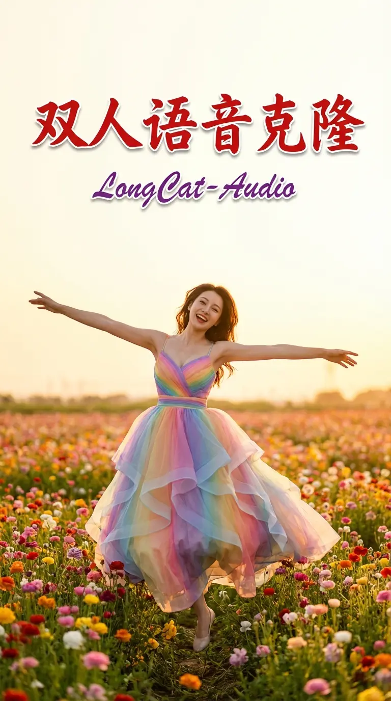 双人语音克隆--LongCat-AudioDiT-对话-最高10人!