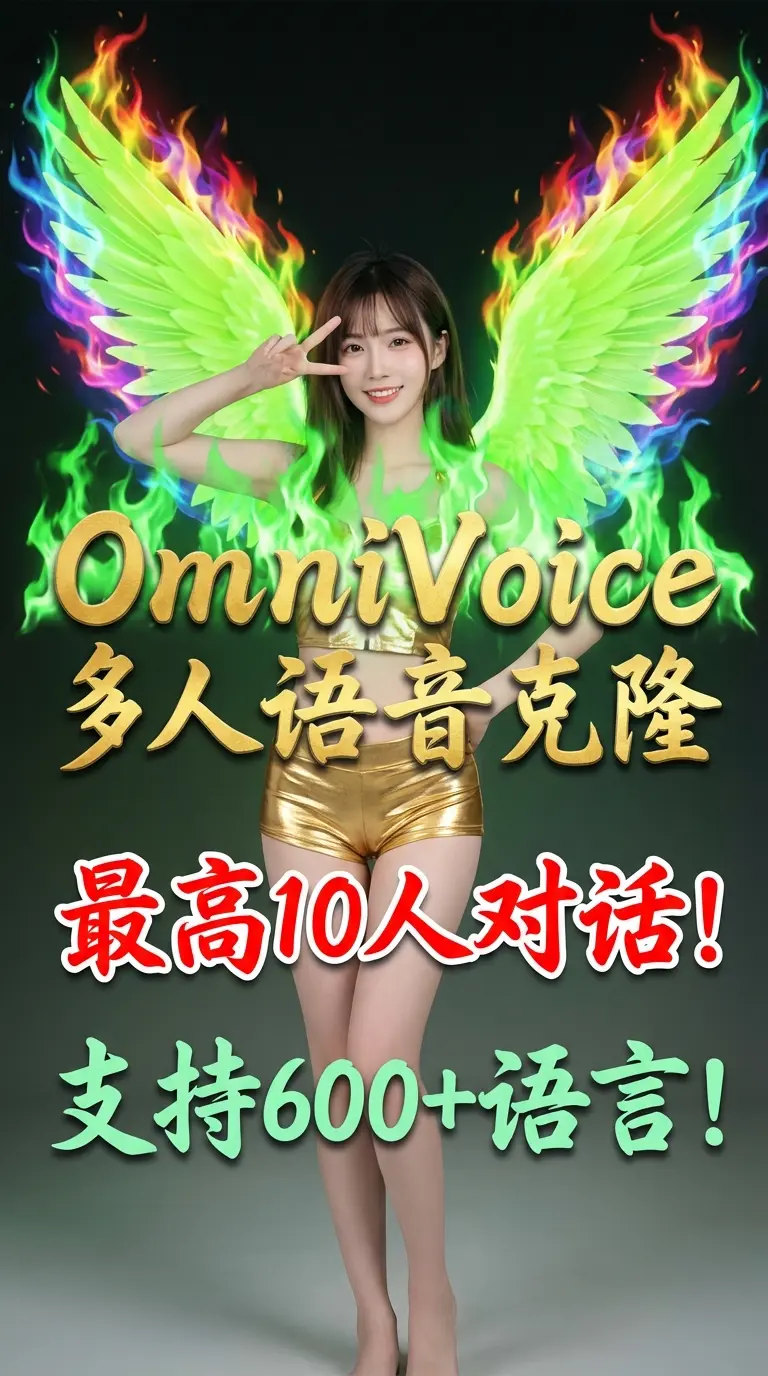 OmniVoice多人语音克隆-对话-最高10人!