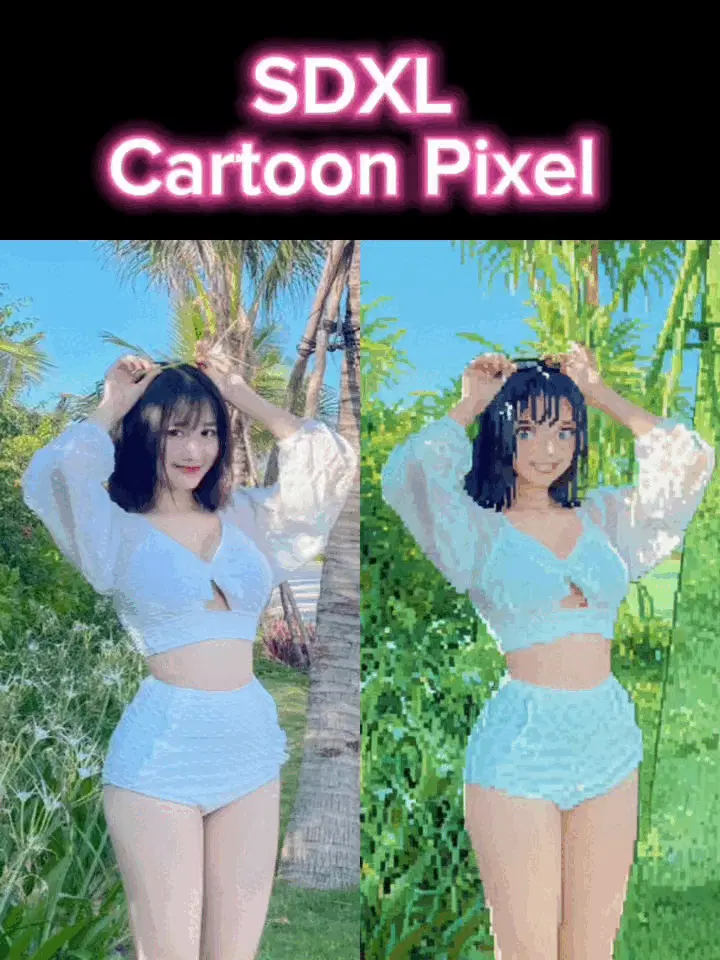 SDXL I2I - Cartoon Pixel