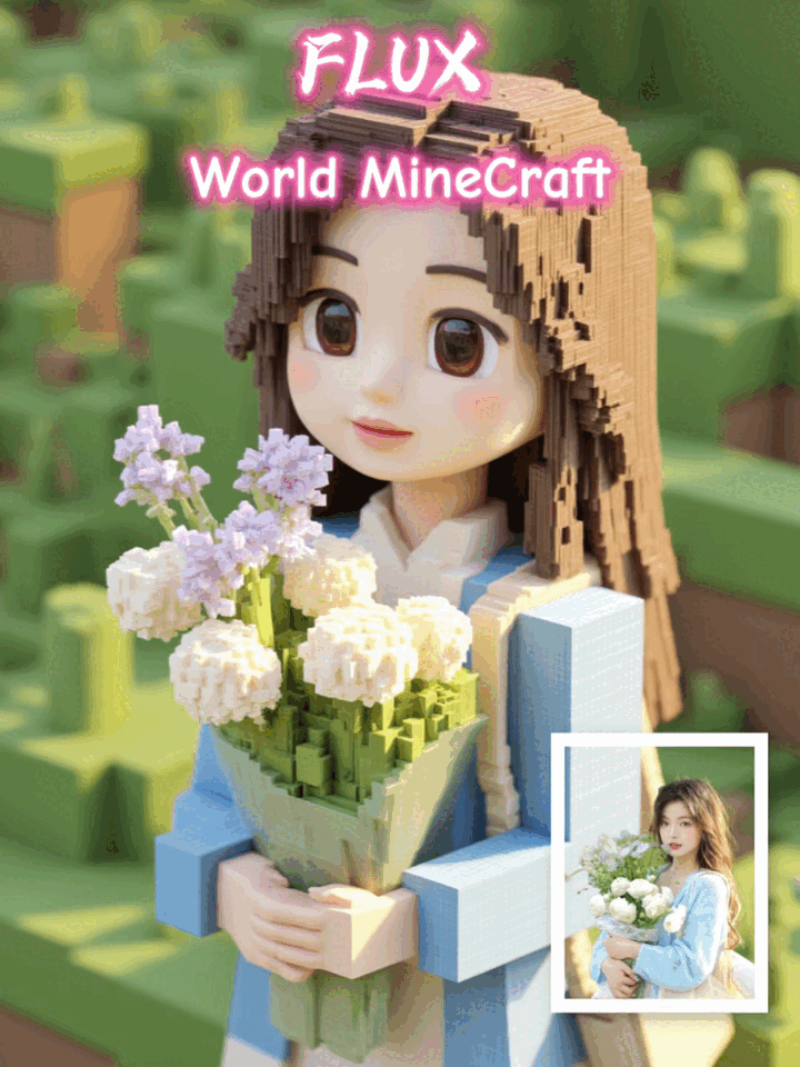 FLUX I2I - World MineCraft