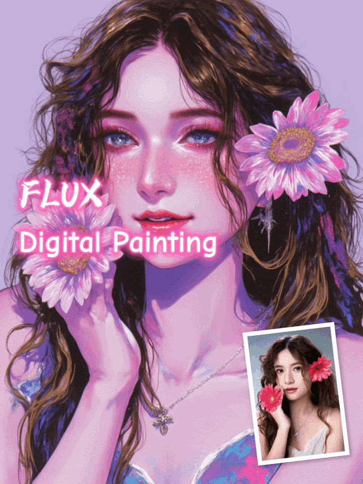 FLUX I2I (ControlNet) - Digital Painting