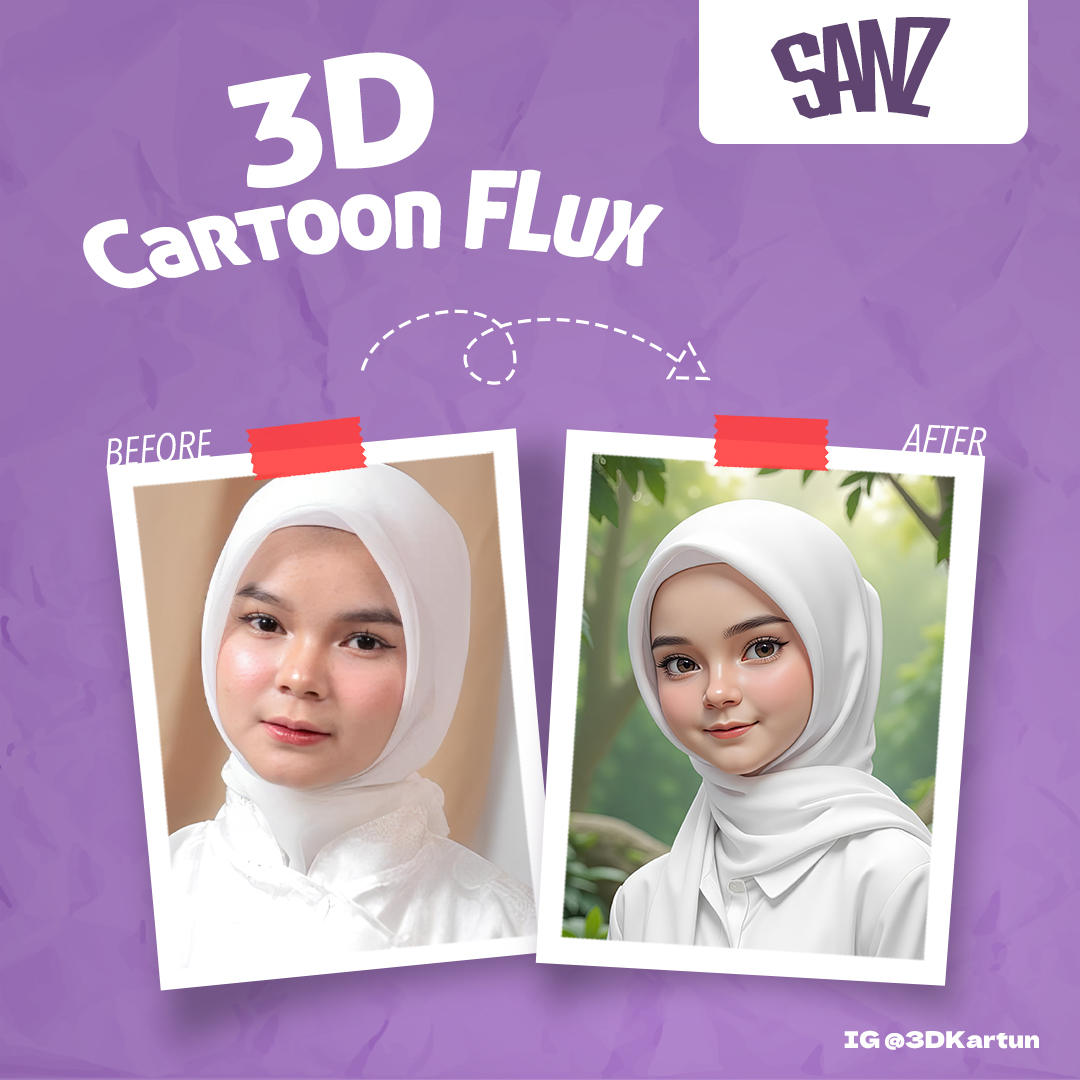 3D Cartoon FLUX