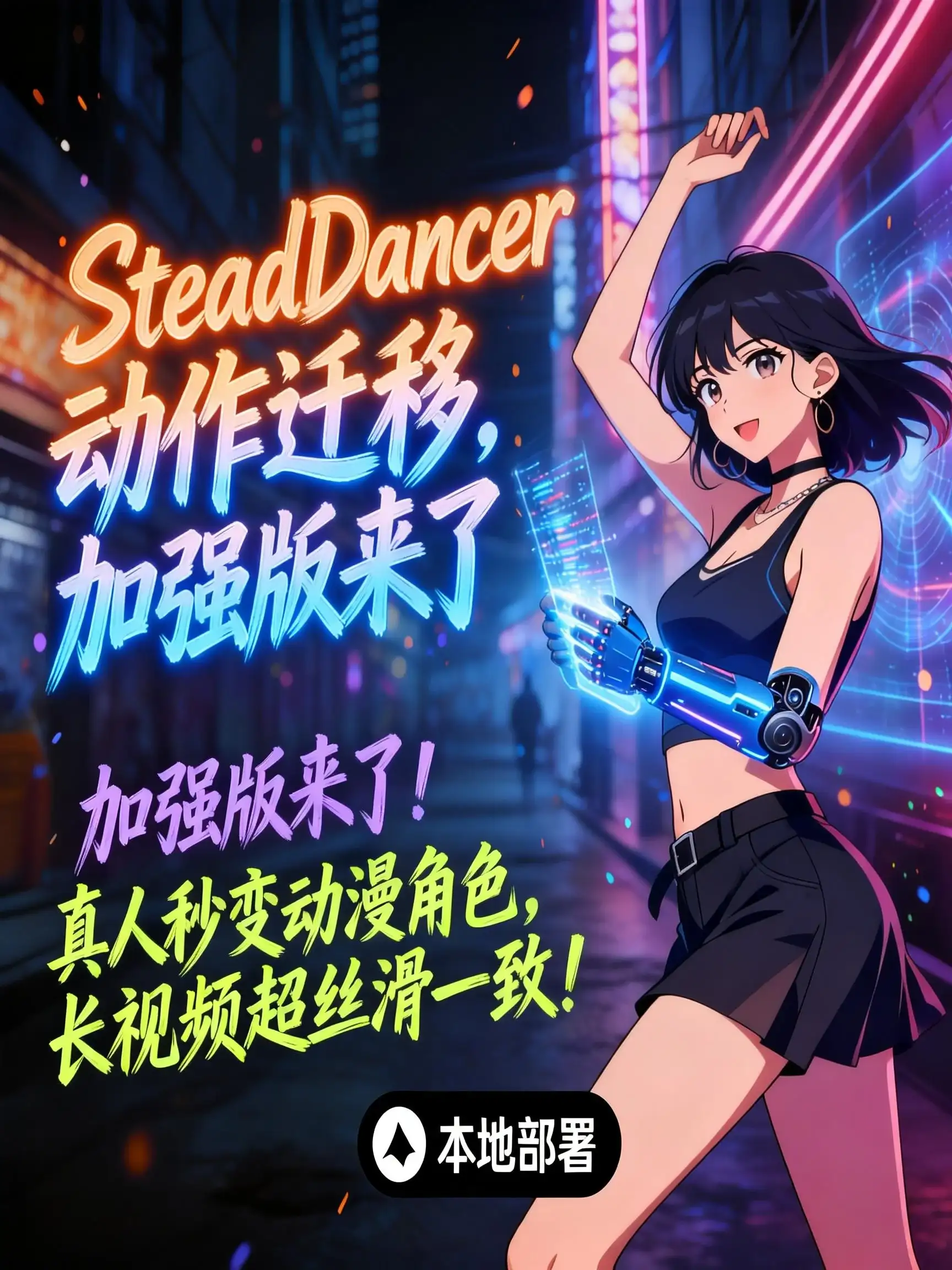 SteadDancer动作迁移(支持动漫人物)长视频一致性加强版 - RunningHub AI Apps