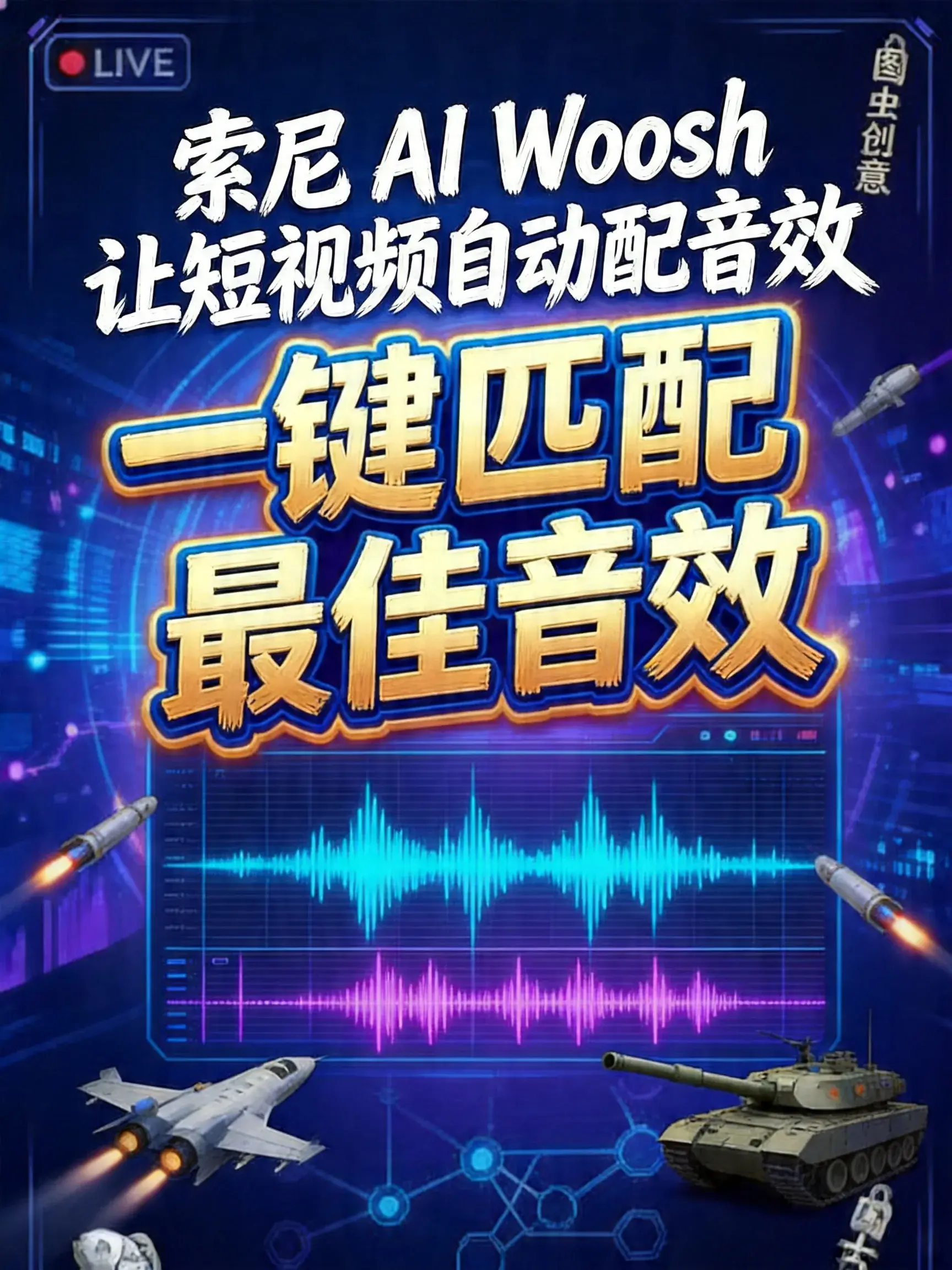 索尼 AI Woosh 让短视频自动配音效