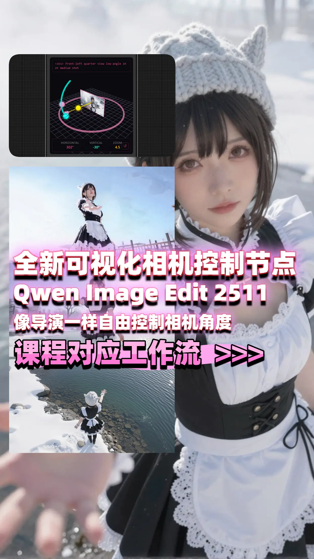 Qwen2511多角度相机-Lora-高级工作流-免费课程同步流程