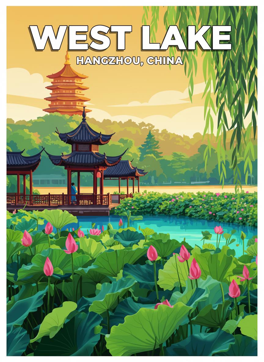 Color vector art poster