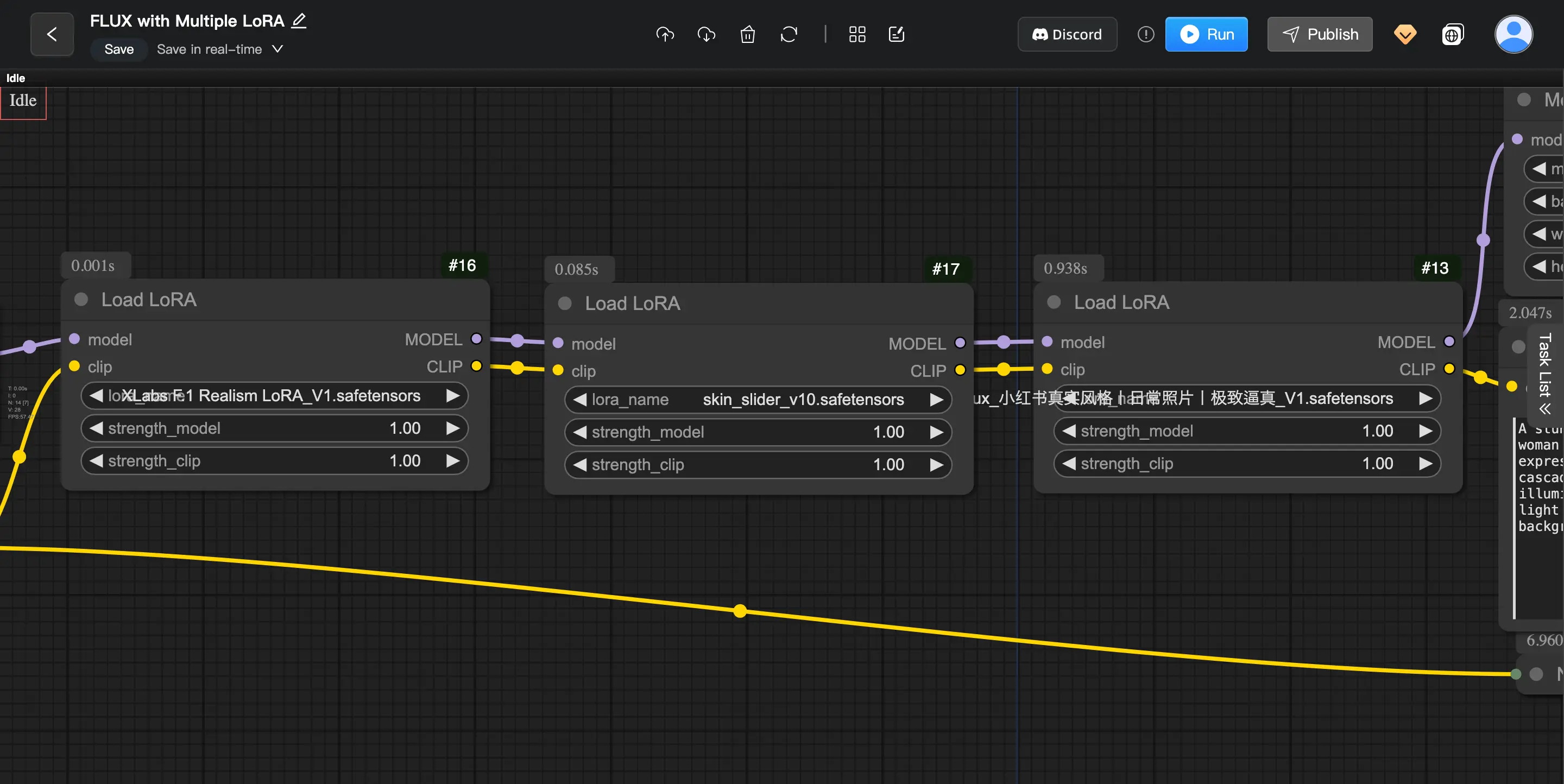 FLUX with Multiple LoRA