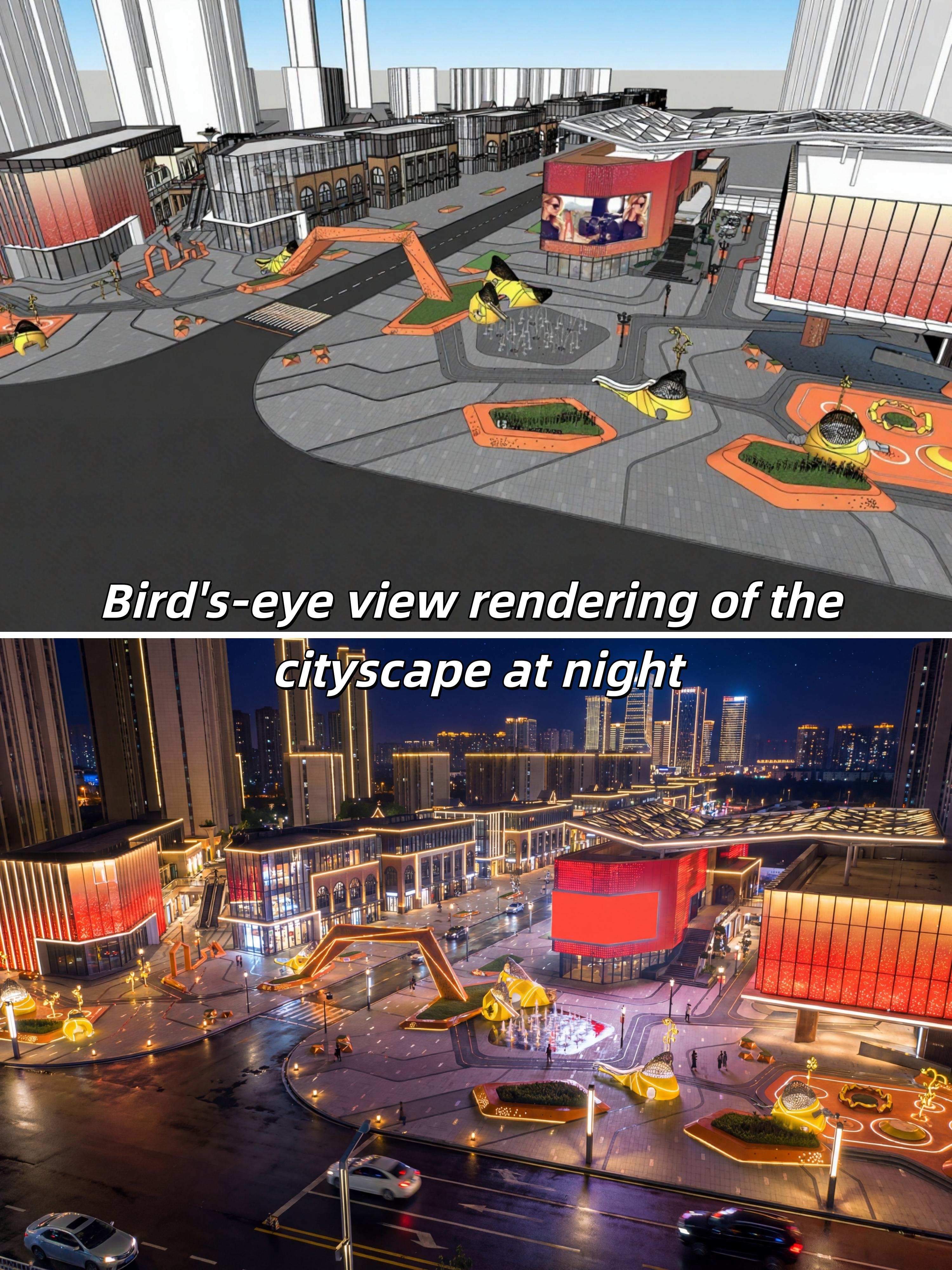 Almighty Image PRO Architectural Night Scene Aerial Rendering Environment Supplement Lighting Effects