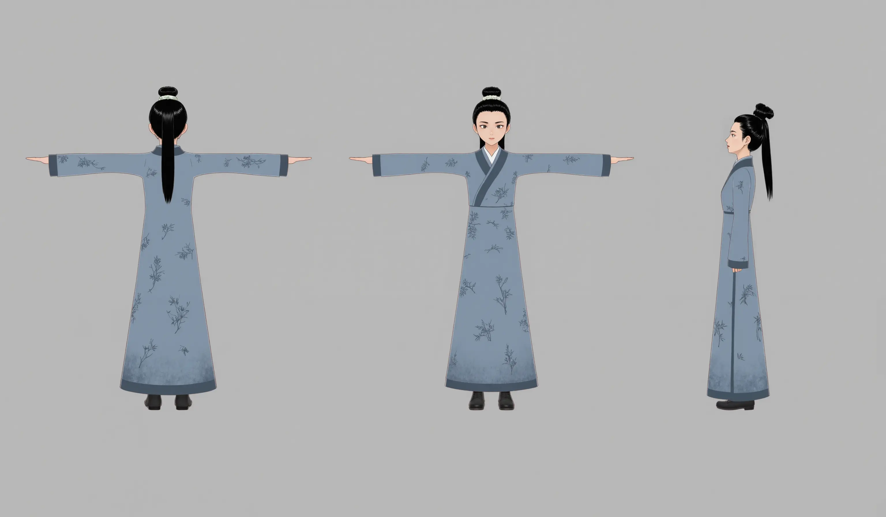动画角色3视图(flux版)
