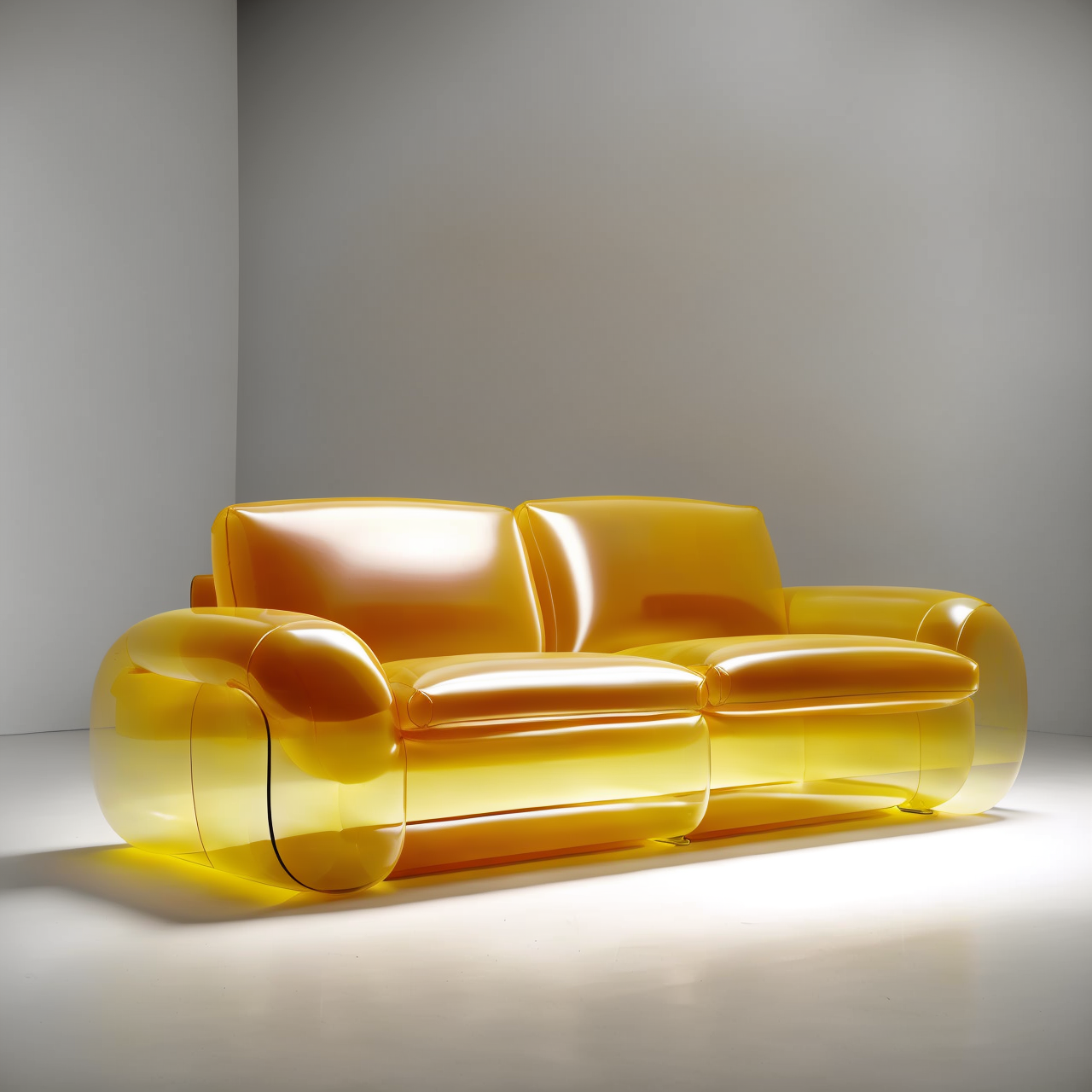 Semi-Transparent Inflated Sofa