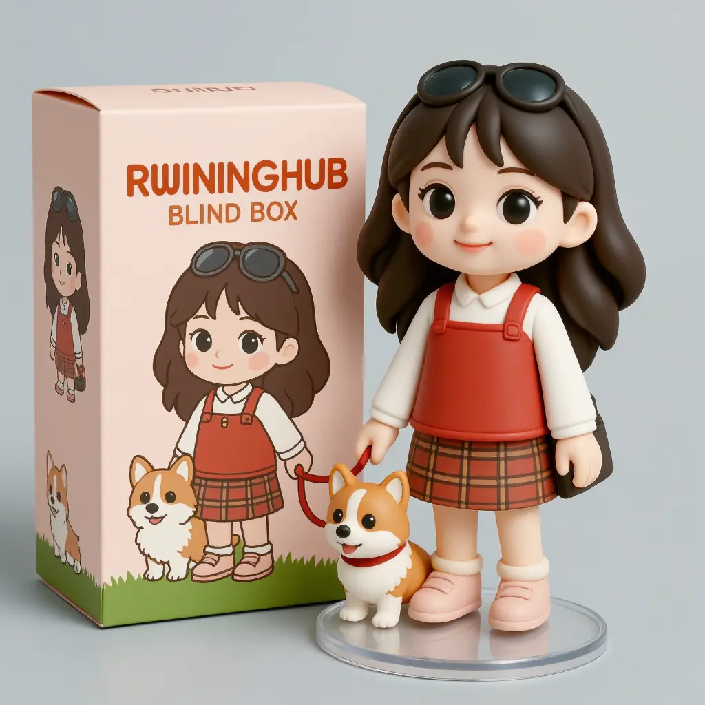 卡通3D盲盒手办玩具摆件